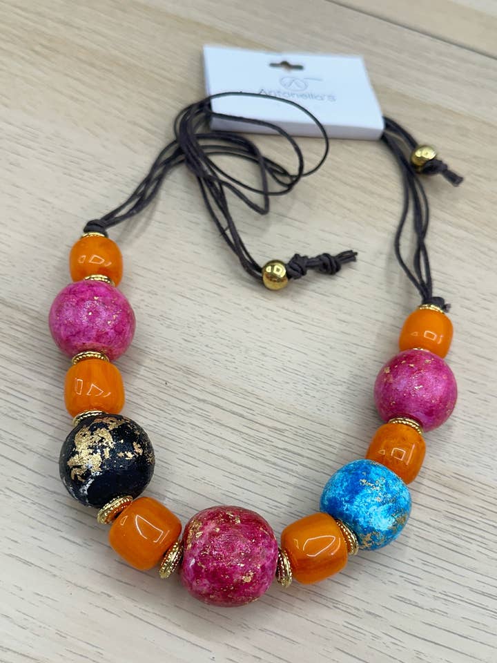 MULTICOLOR ETHNIC NECKLACE for wholesale by SWEET MAGIC MODA Y COMPLEMENTOS