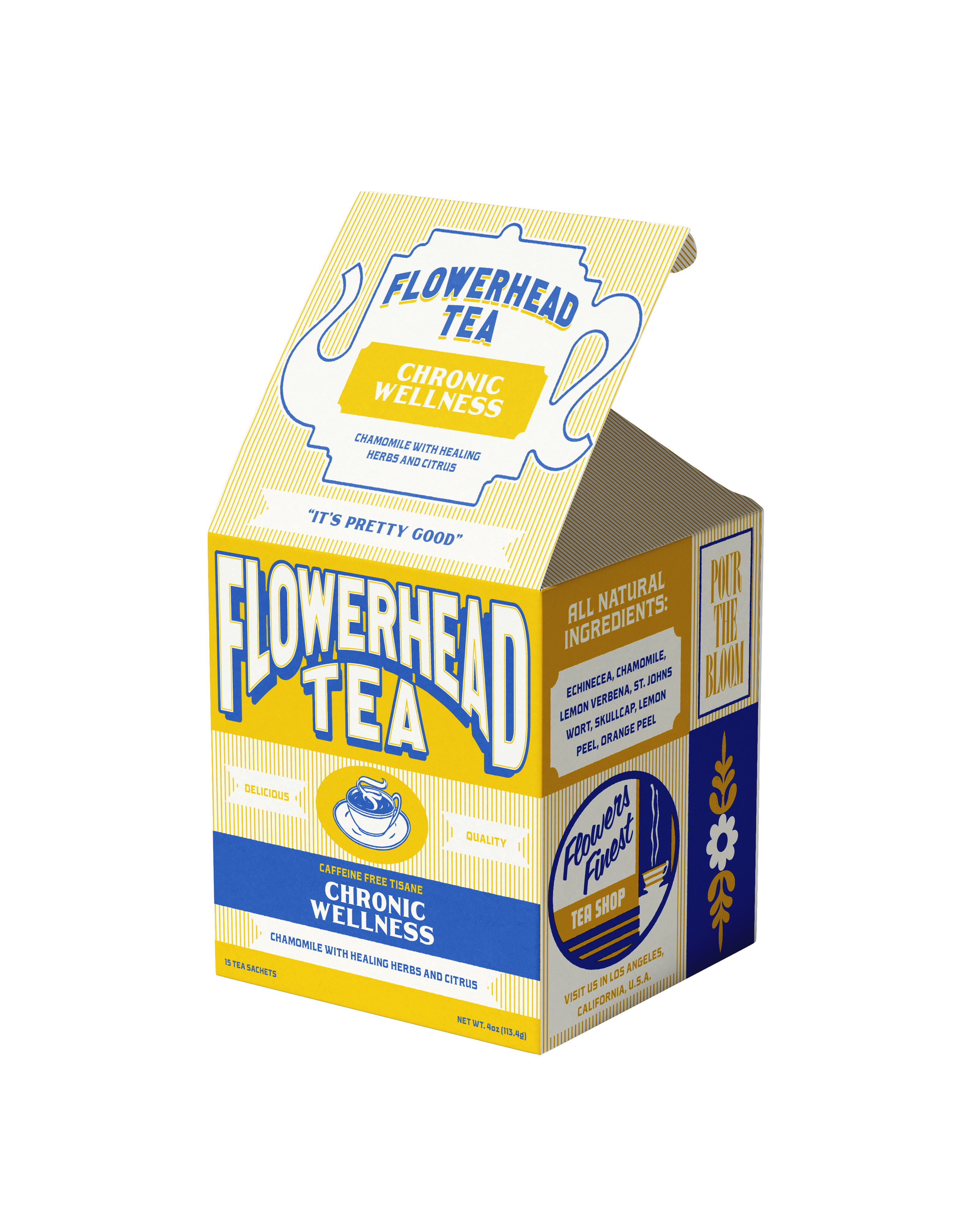 Flowerhead Tea - Wholesale Tea bags - Chronic Wellness Tea Bags1