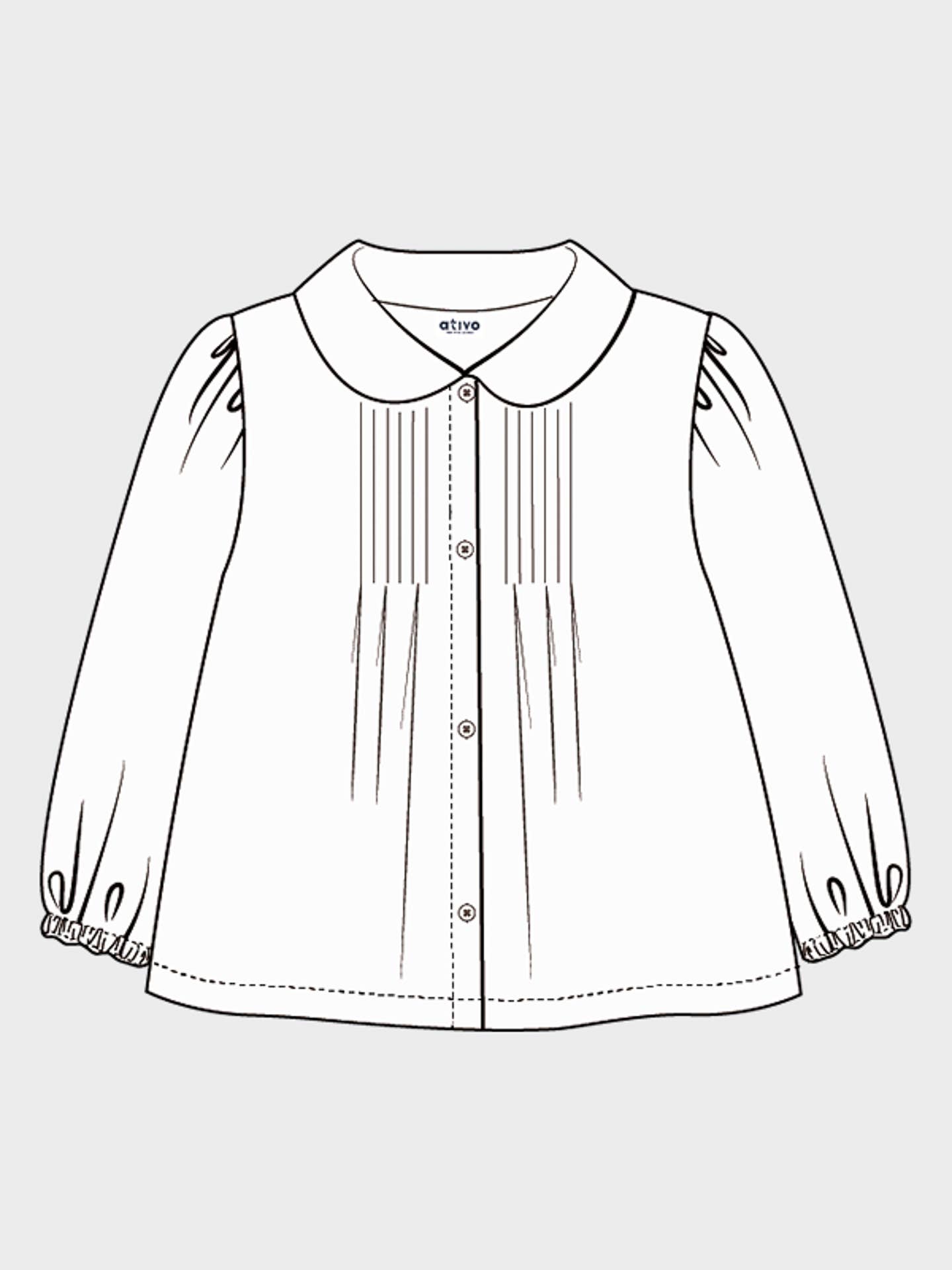 Ativo Kids - Vendita all'ingrosso Camicia button down - Bambini - BG-JH6395-12 - Neonata | Camicia a maniche lunghe 6-36M