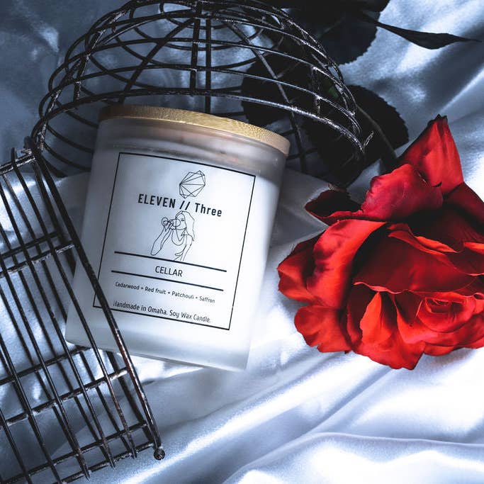 ELEVEN//Three - Wholesale Jar/Filled Candle - CELLAR Dark Cherry Pink Pepper Musk Patchouli Jar Candle1