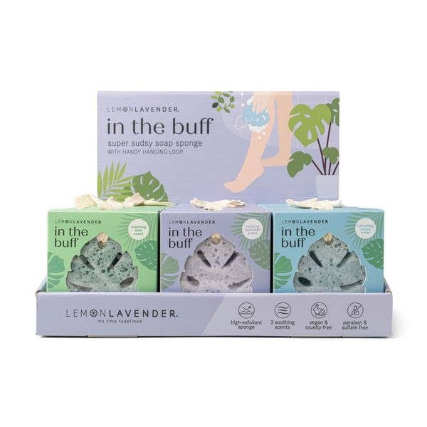 DM Merchandising - Wholesale Bath Pouf/Sponge - Lemon Lavender In The Buff Super Sudsy Soap Sponge