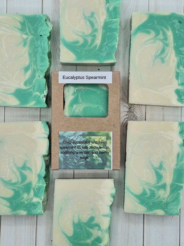 Eucalyptus Spearmint Bar Soap for wholesale by BubblyBar Bath & Body