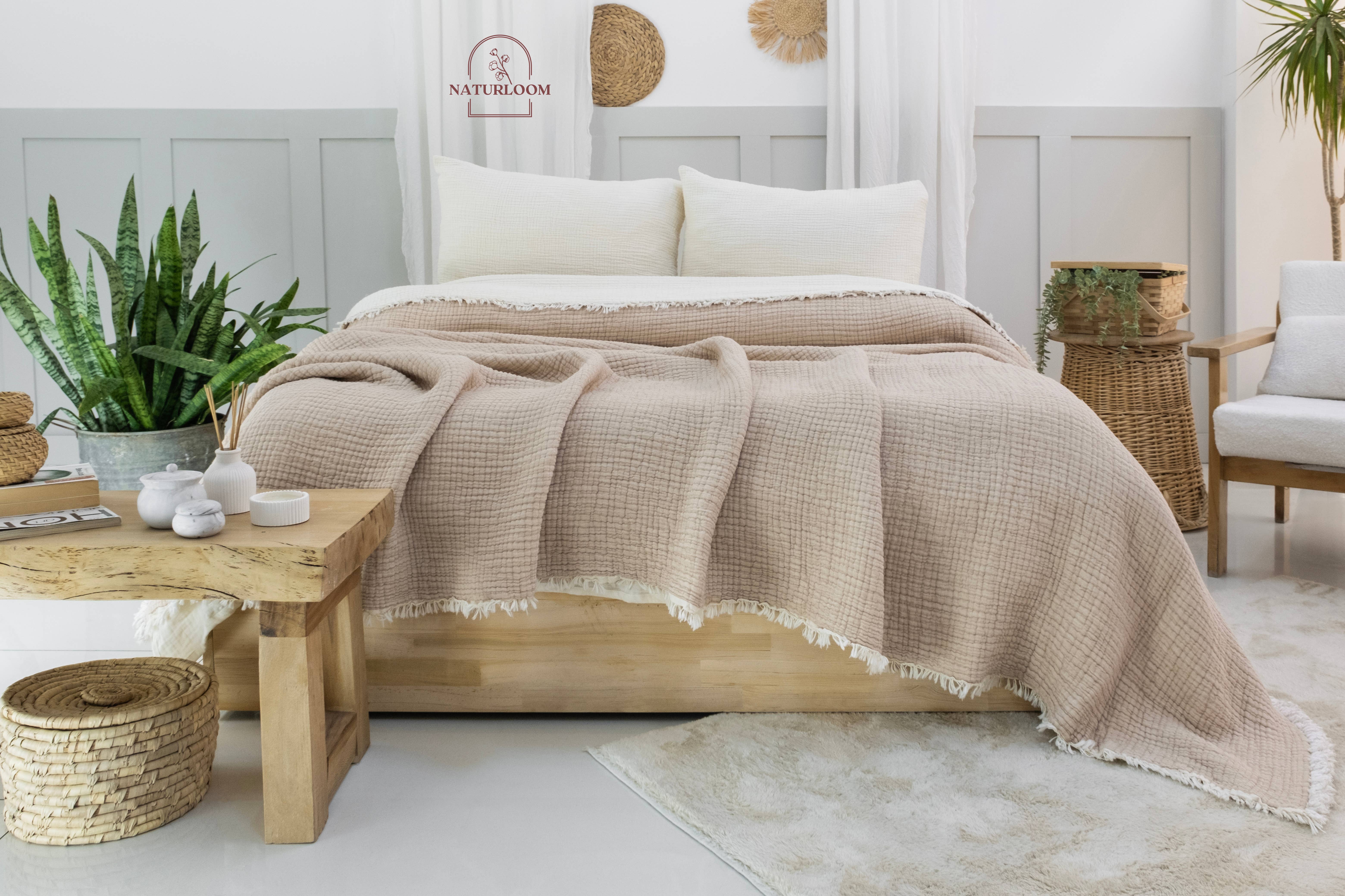 Naturloom - Wholesale Quilt - 8 Layer Organic Muslin Quilt GOTS Certified Breathable1