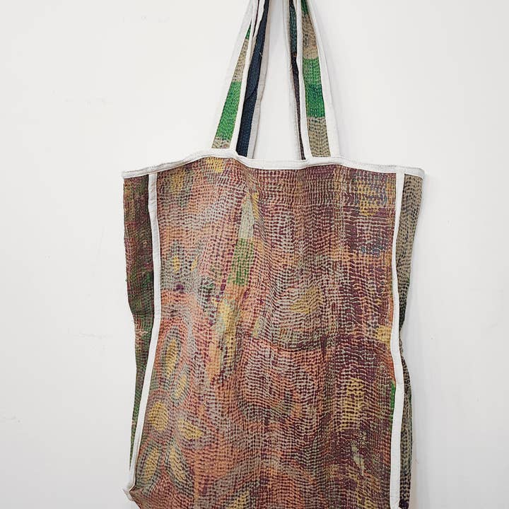 Indigo Collection - Wholesale Tote Bag - Women's - VINTAGE KANTHA TOTE9