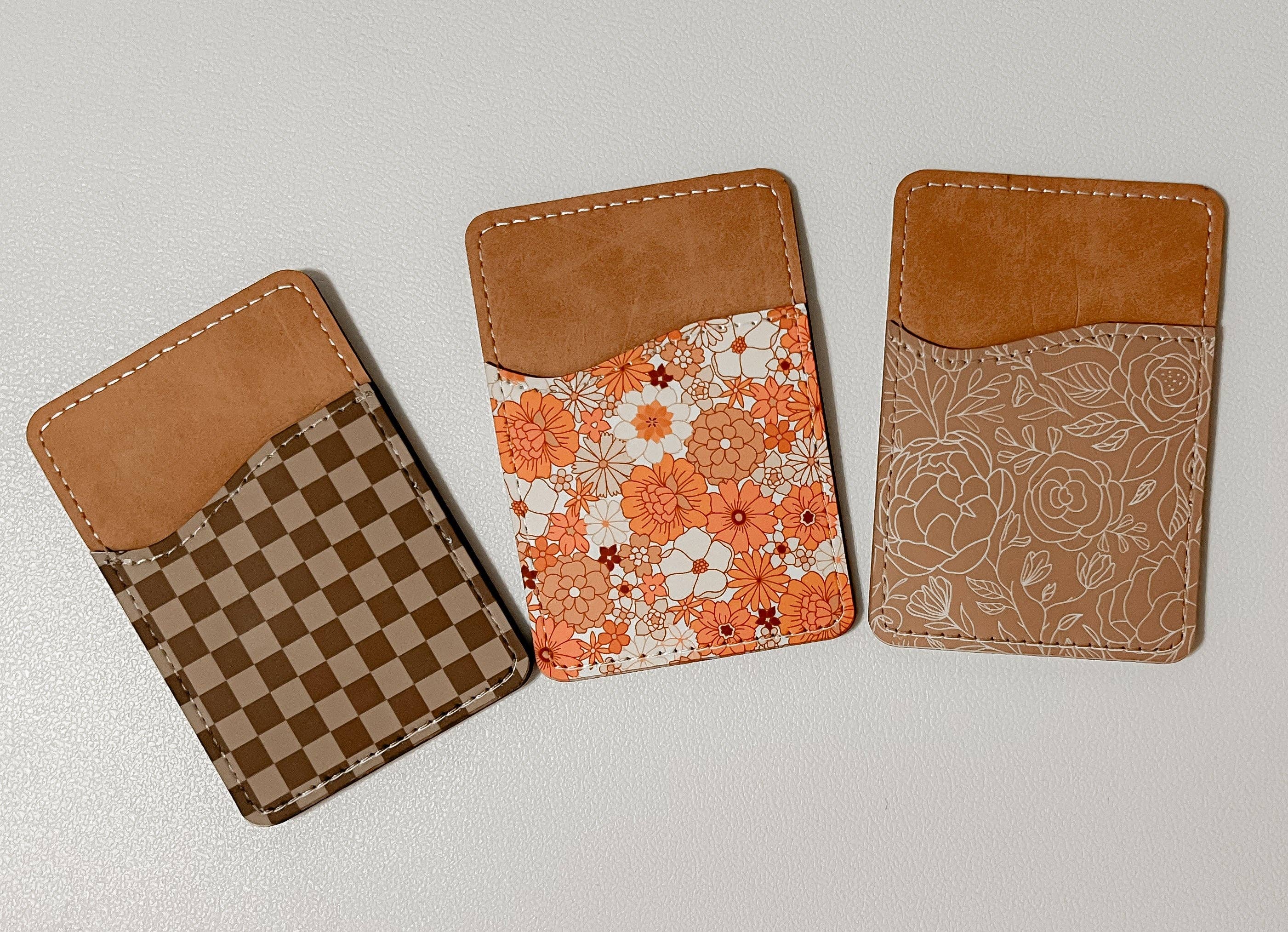 Olivia + Rose - Wholesale Card Holder - Women's - Minimalistic Flowers Leather Card Holder1