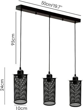 Ledsone – wholesale Chandelier/hanging light – 3 head Hanging Cage Ceiling Pendant Light Island Lighting ~52695