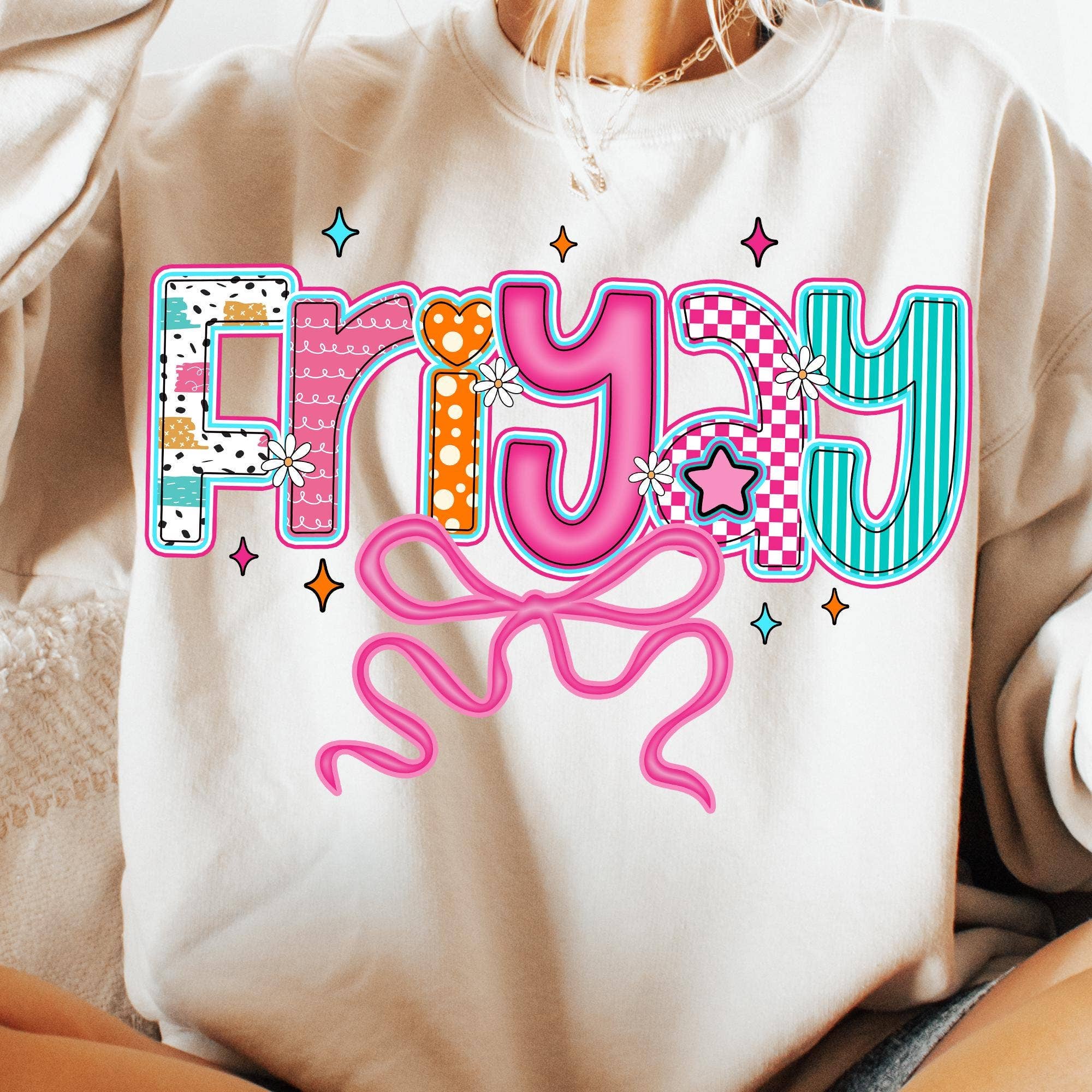 NVC Ecommerce LLC - Wholesale T-Shirt (Graphic) - Women's - Happy Fri-yay Shirt, Funny Friday Weekend Sweatshirt
2