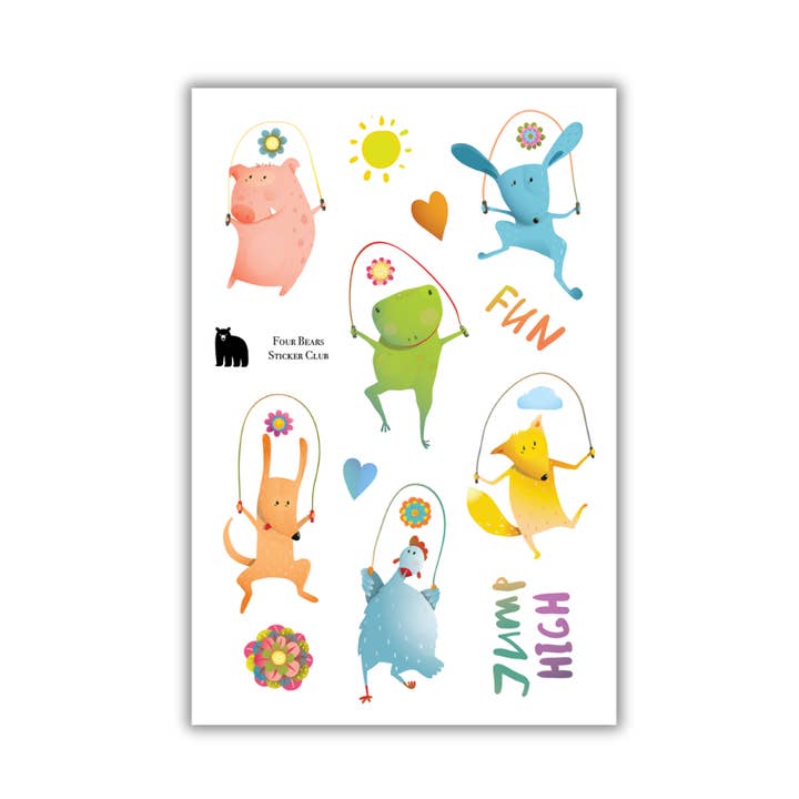 Saltar em Altura por atacado de Four Bears Sticker Club