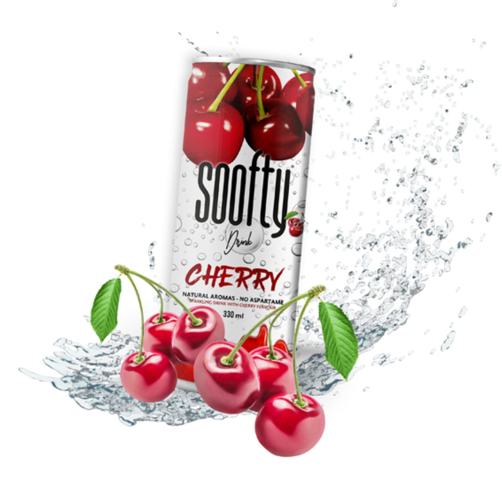 123bonbon - Wholesale Soda/Carbonated Drink - SOOFTY CHERRY SLIM 33CL1