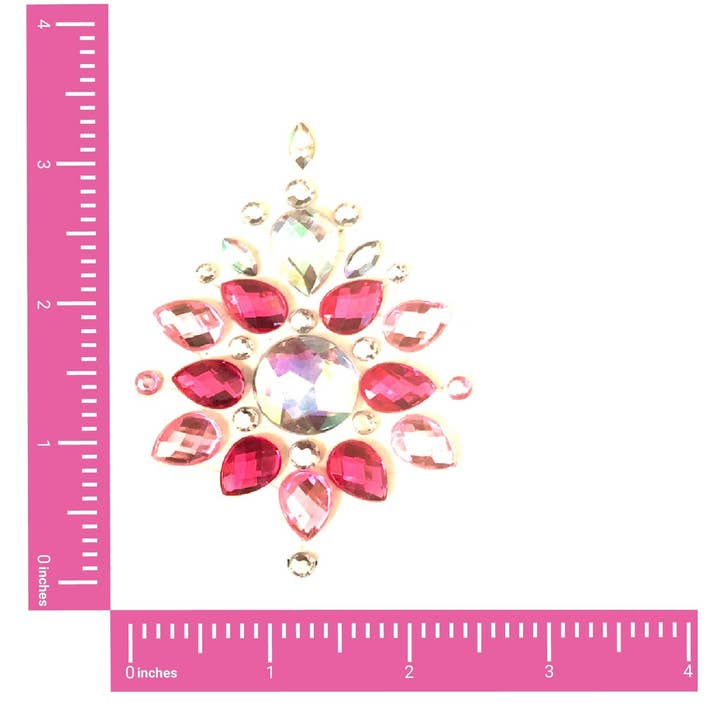 Ruby Rose Pink Crystal Jewel Nipple Pasties for wholesale on Faire1