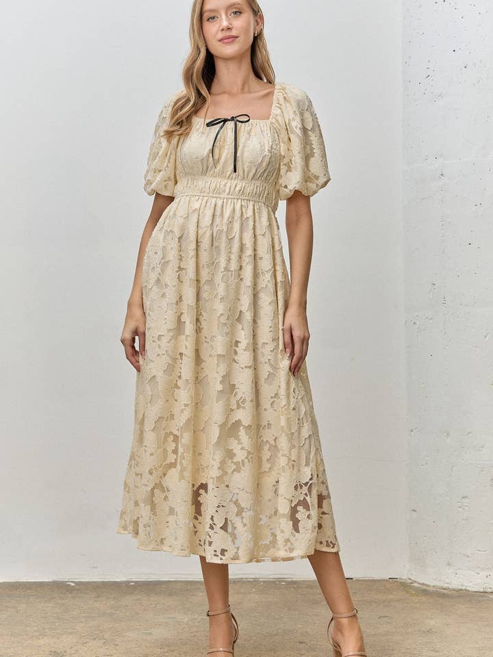 LACE MAXI DRESS for wholesale by Polagram by Wellmade USA