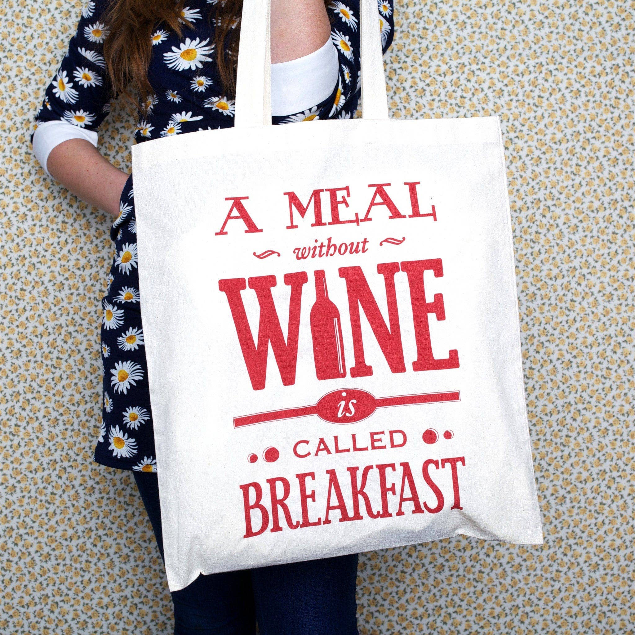 Of Life & Lemons – wholesale Tote bag – Unisex – 'A Meal Without Wine..' Tote Bag0