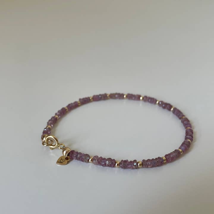 Gioielli By Gabriella - Wholesale Beaded Bracelet - Amalfi Bracelet - Pink Sapphire1