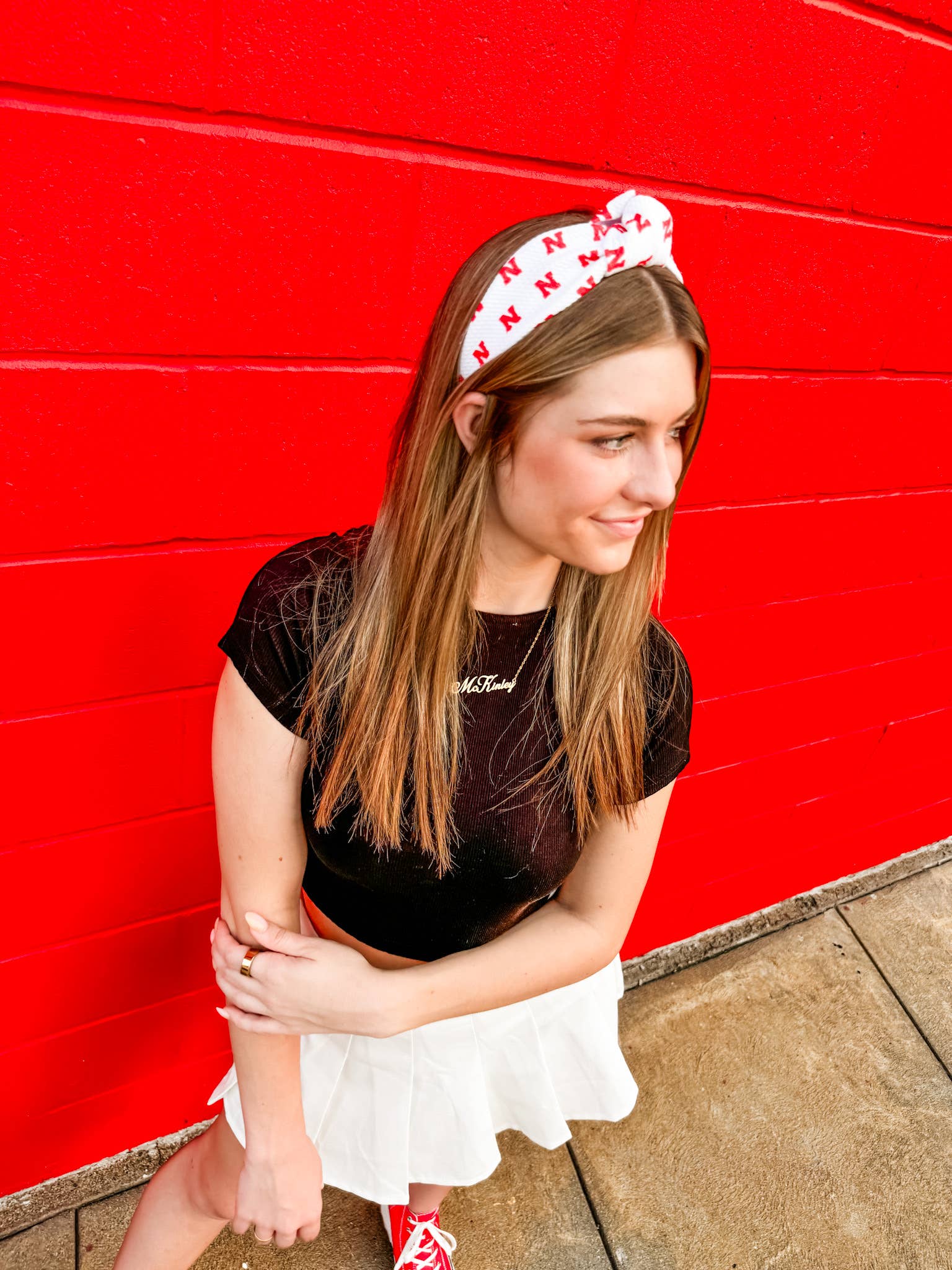 Ruby Red Threads - Wholesale Fashion Headband - Women's - "N" Printed Structured Headband4