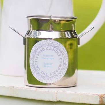 Unieke Milk Churn Candle® Lime, Basilicum & Mandarin voor wholesale door The Cattleshed Candle Company