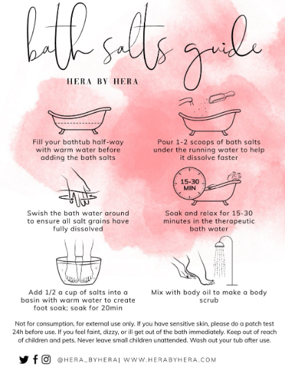 Hera By Hera Bath and Body – Engroshandel Badesalt – Floral Bliss Badesalt i Reagensglas | Julegaveidé6