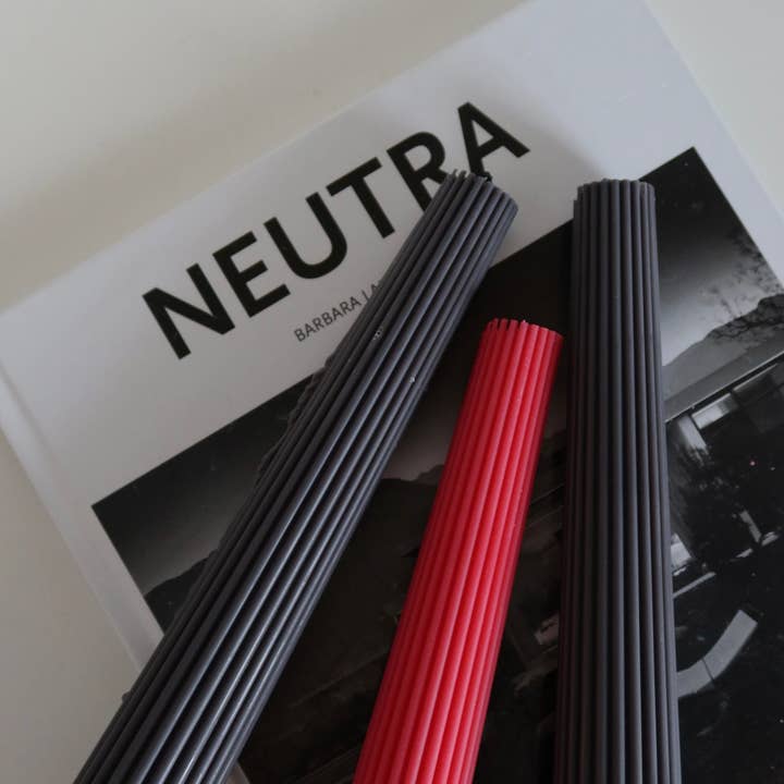 Project Helios - Wholesale Pillar Candle - Column ribbed candlestick, soy wax candle1