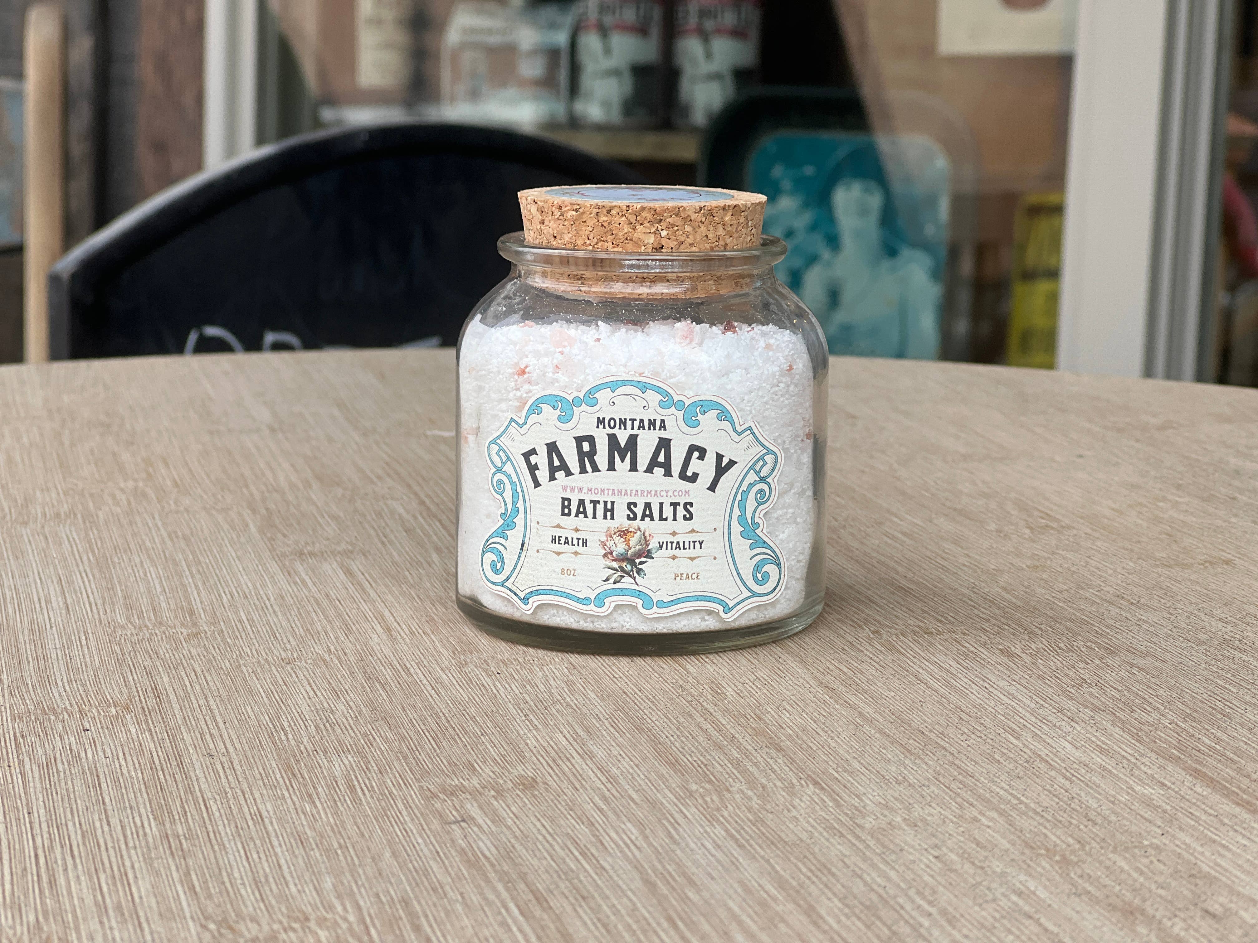 Montana Farmacy - Vente Sel de bain - Sels de bain moussants dans un bocal d'apothicaire à l'ancienne PEACE5
