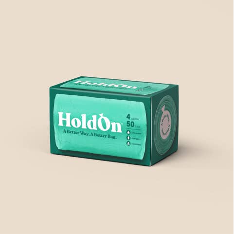 HoldOn Bags - Wholesale Trashcan/Trash Bin - Small 4g Bags (50 pack)1