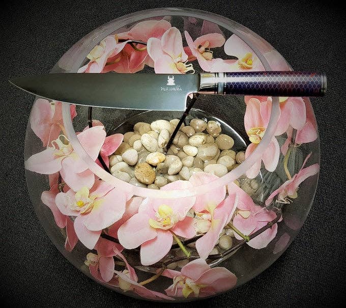 STERNSTEIGER - Vente Couteau de cuisine/multi-usage - Couteau de chef Yukimura avec revêtement en titane4