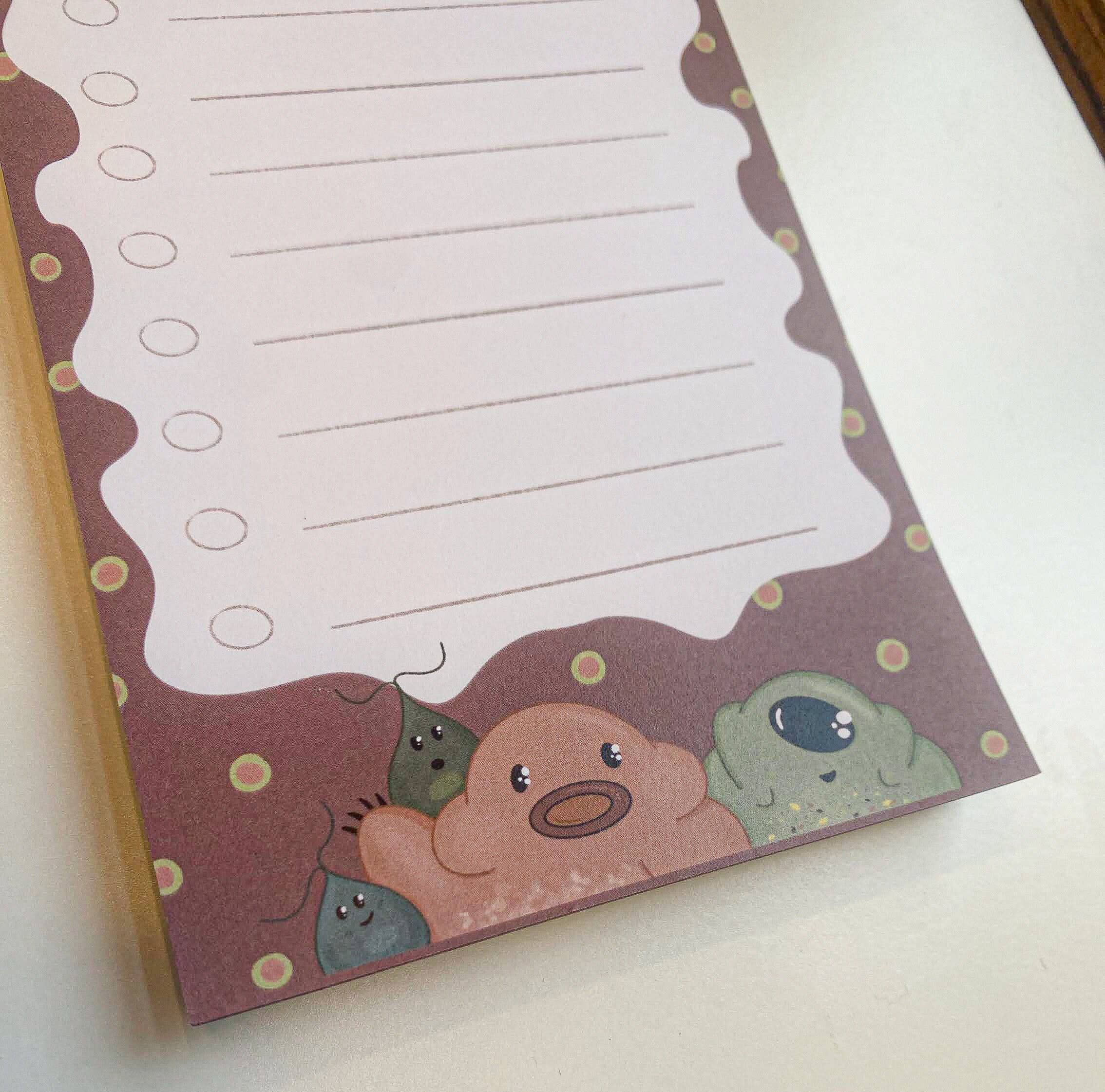 Moss and Piglets - Wholesale Notepad - Tardigrade Water Bear Friends To-do List Micro Notepad2