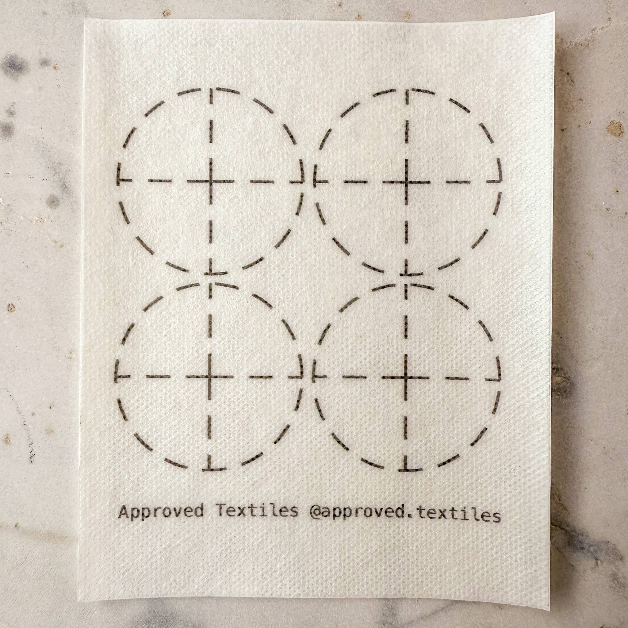 Approved Textiles - Wholesale Craft Sewing Kit - Eva Hesse Geometric Shapes: Mending + Embellishment Transfer1