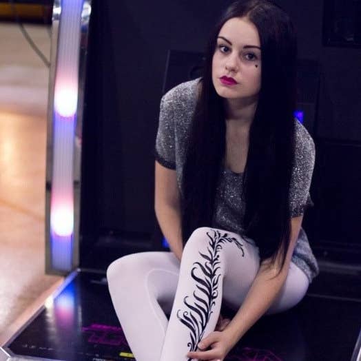 Black Feather Leggings for wholesale by Go East Handmade