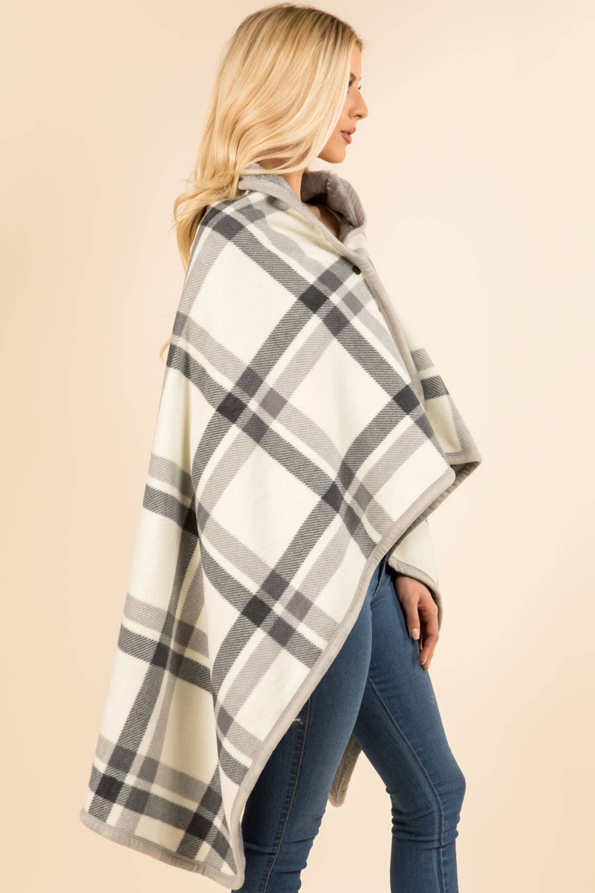 Suzie Q USA - Venta al por mayor Chal - Mujer - Mantón de manta a cuadros12