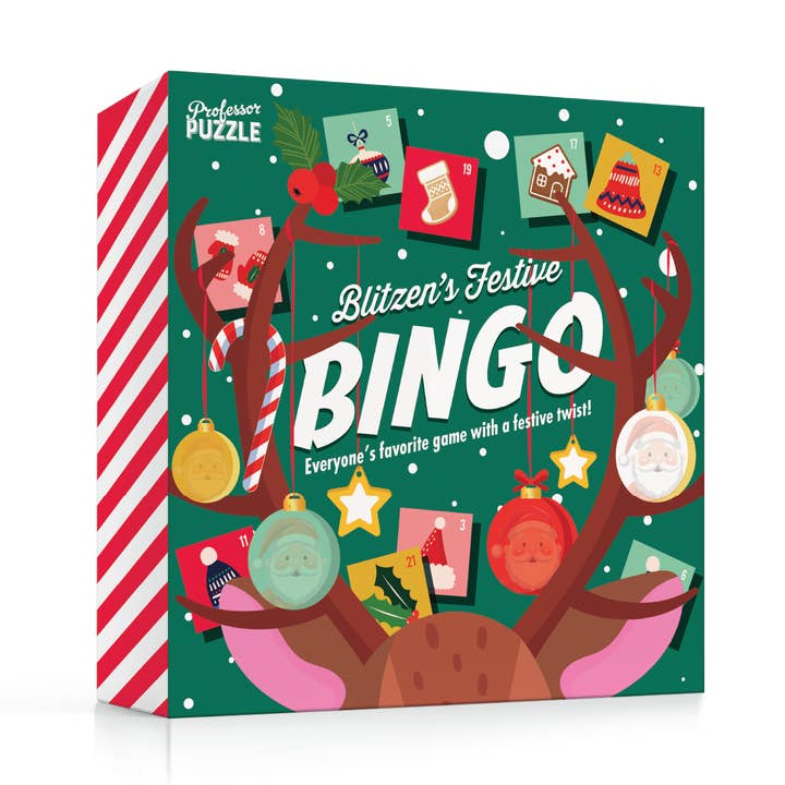 Festive Bingo FSC for wholesale by Professor Puzzle