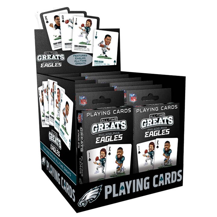 Masterpieces Puzzles - Wholesale Playing Cards - Philadelphia Eagles All-Time Greats Playing Cards