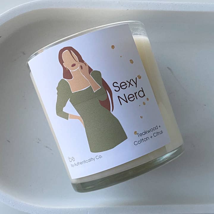 Worthy Candle: Sexy Nerd for wholesale by Authenticality Co.