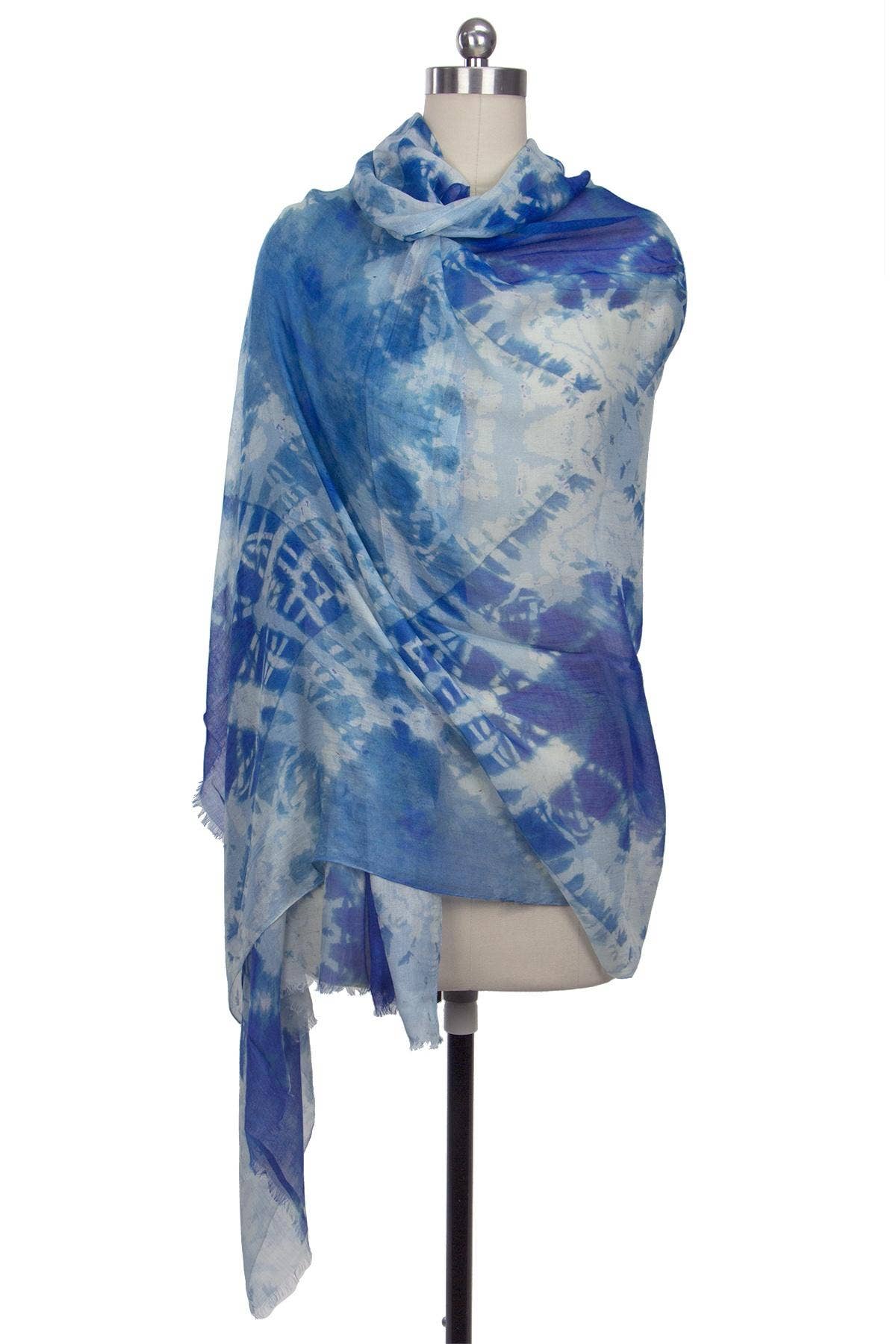 SAACHI – wholesale Scarf – Women's – Bandhani Geometric Printed Tie Dye Handmade Scarf2