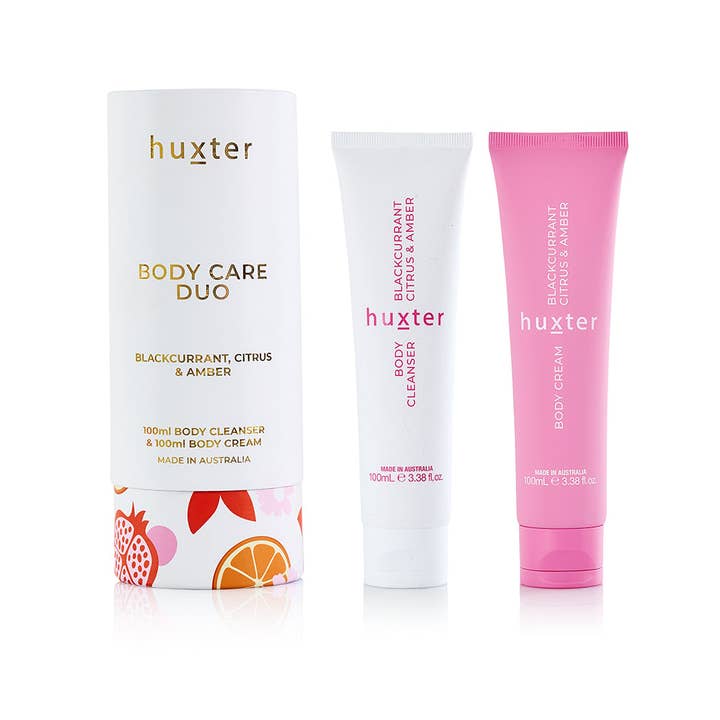 Body Care Duo 100ml - Blackcurrant, Citrus & Amber for wholesale by Huxter