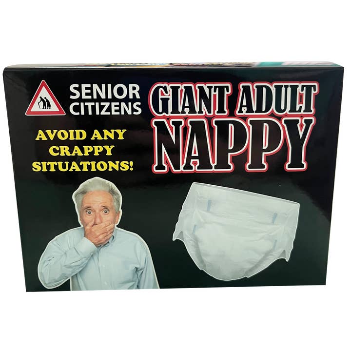 The Diabolical Gift People - Novelty Gifts, Christmas Gifts - Wholesale Gag Gift/Novelty Gift - Giant Adult Nappy - Novelty Gifts, Father's Day