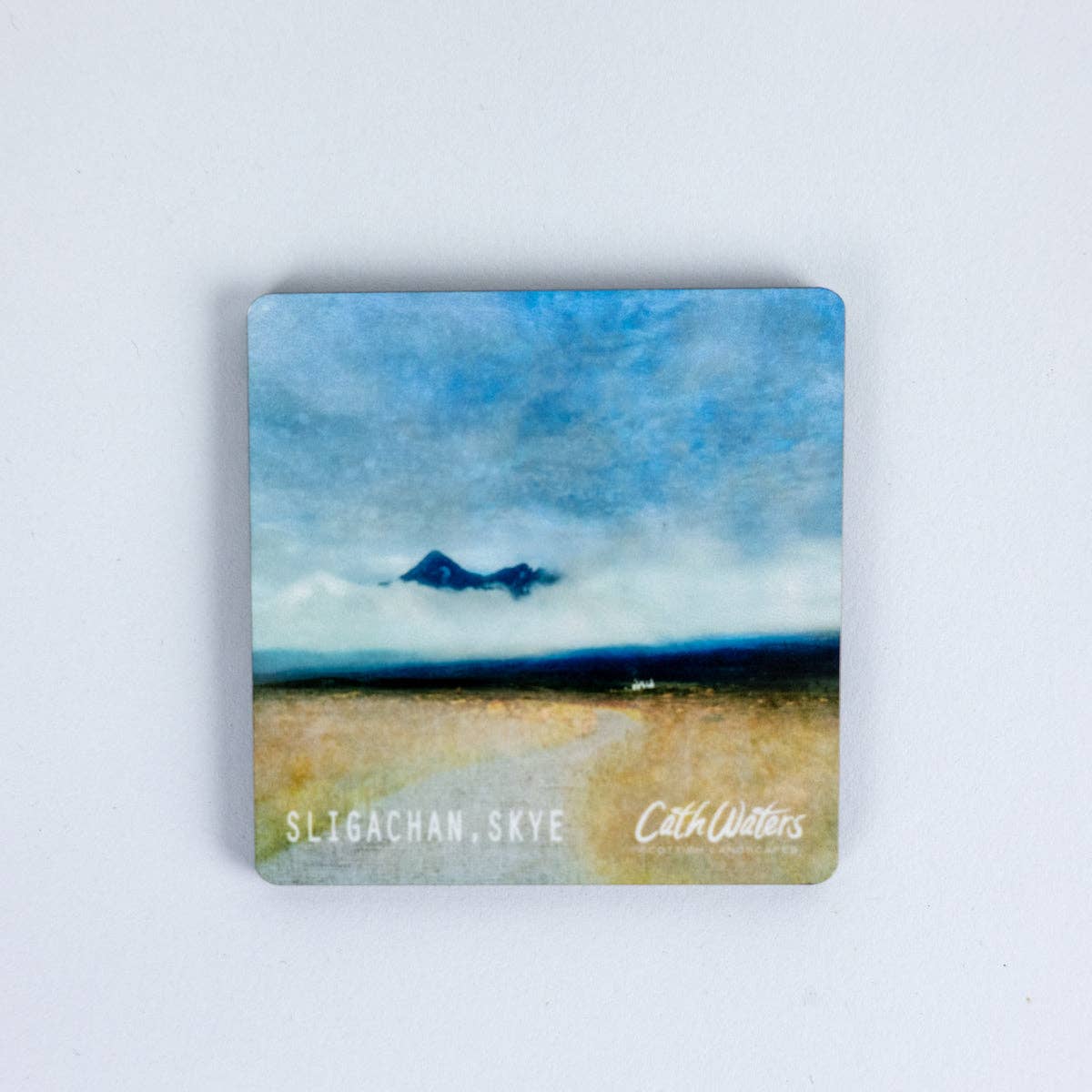 Cath Waters Scottish Landscapes – wholesale Magnet – Cuillin Cottage Sligachan Isle of Skye Fridge Magnet0