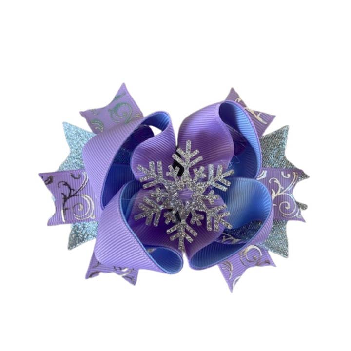 Nœud en gros-grain en forme de flocon pour la vente par Chloe & Max LLC