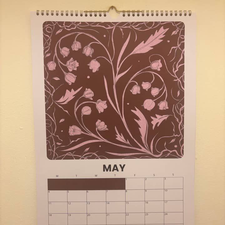 Tomekah George - Wholesale Calendar - Large 2026 Calendar, Flowers Wall Calendar - A310
