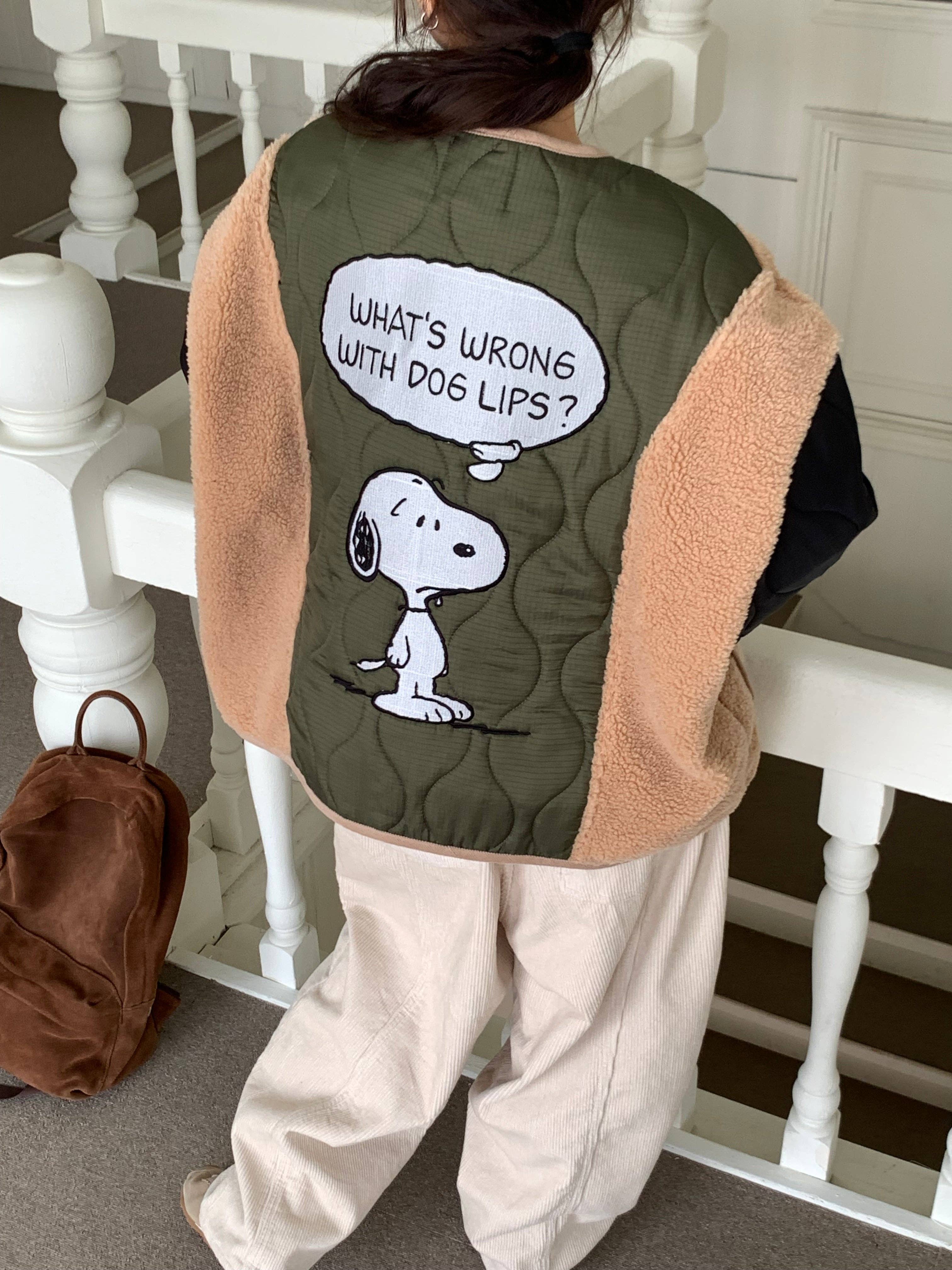 Little Light - Wholesale Puffer Jacket - Women's - Snoopy Limited Edition Sherpa Quilted Fleece Jacket12