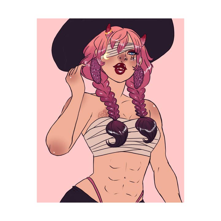 🫐 Impression artistique Sorcière de Mûre - 8x10" et 5x7" pour la vente par Rainbow Coven Designs