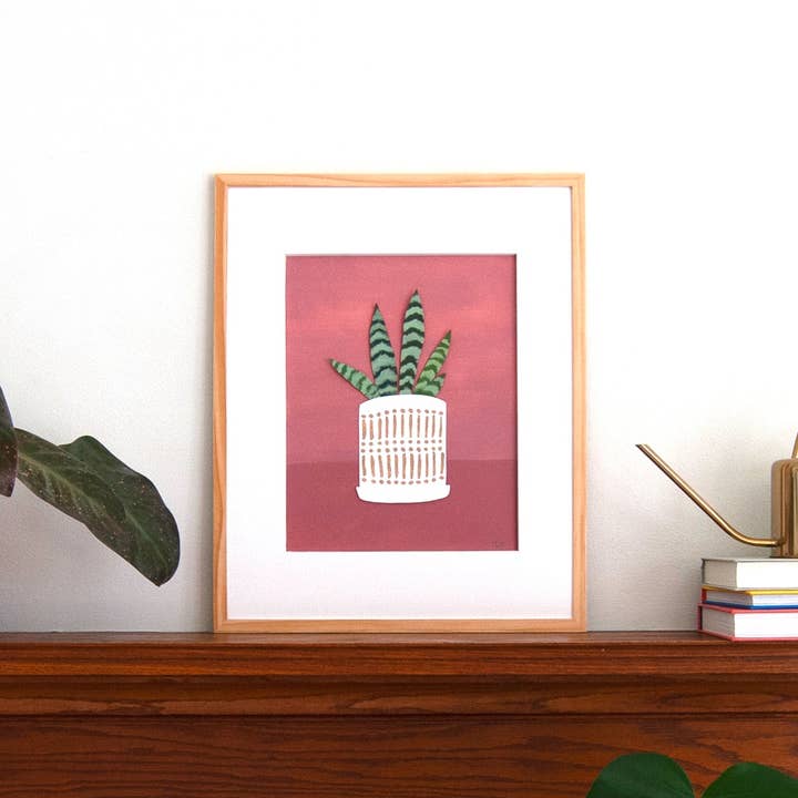 Melanie Gehrke Fine Art Studio - Wholesale Art Print - "Cheery Black Coral" A Vertical Print1