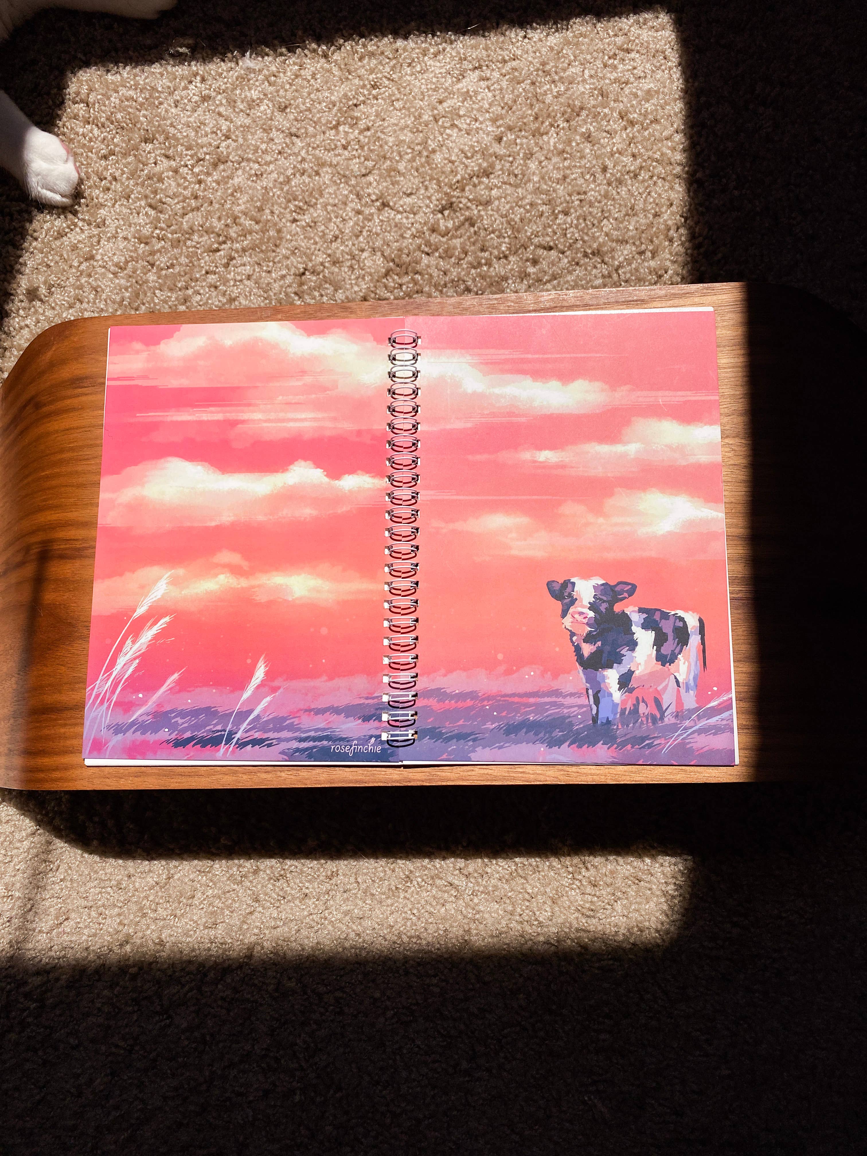 rosefinchie - Wholesale Scrapbook - Friendly Cow Stickerbook with Scraper and Bonus Cow Sticker1