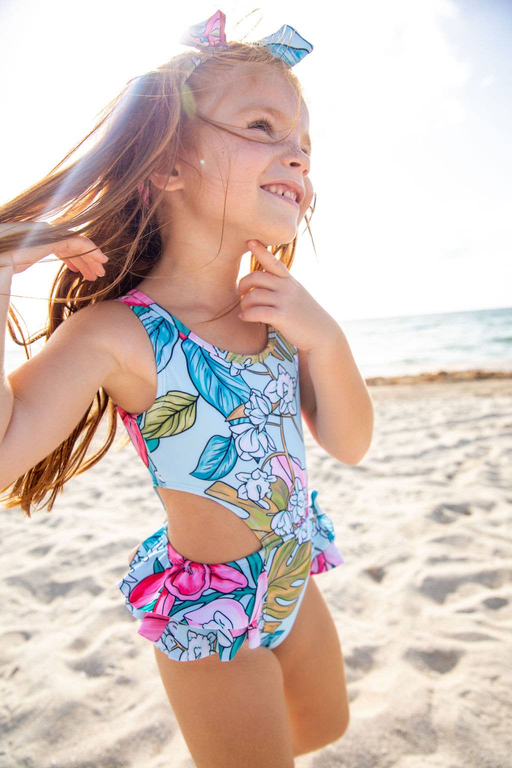 Blueberry Bay – wholesale One-piece swimsuit – Kids – Mint Shell One Piece Swimsuit4