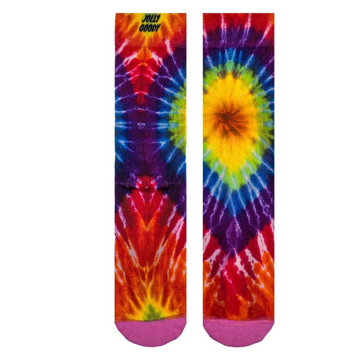 Chaussettes Amusantes - Teinture Fleurie pour la vente par Jolly Goody