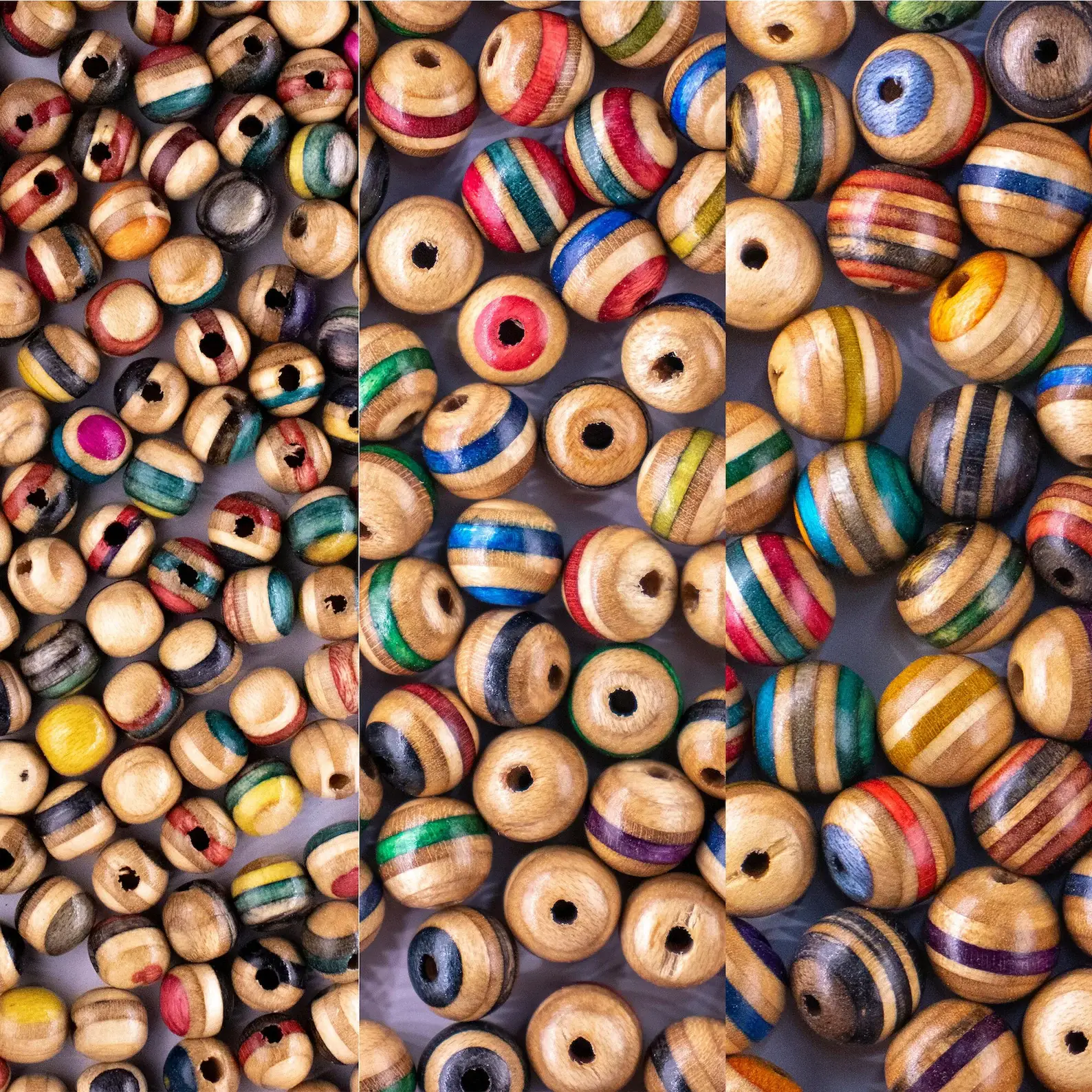 Skate4create - Wholesale Beads - Recycled Skateboard Beads – Eco-Friendly Wood Beads 10mm 8mm7