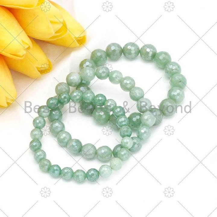Mystic Green Aventurine Stretchy Bracelet for wholesale by BestBeads&Beyond