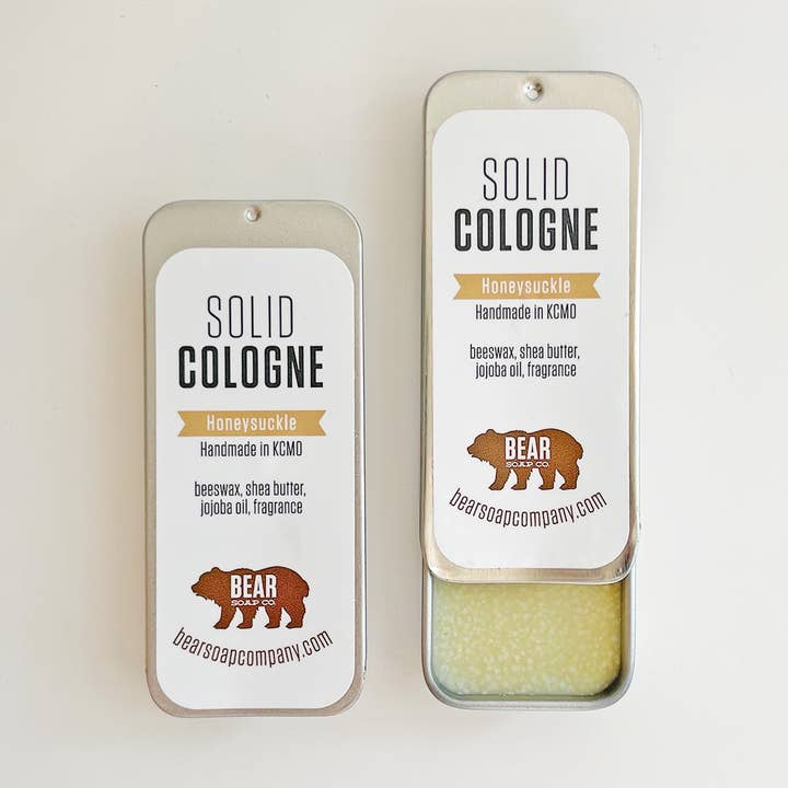 Solid Cologne - Honeysuckle voor wholesale door Bear Soap Company