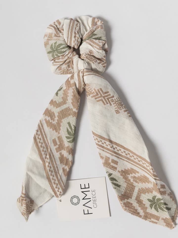 AIGINA BEIGE HAIRBAND for wholesale by FAME GREECE