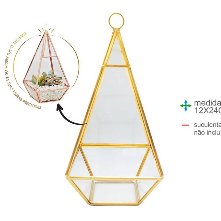 Esoterica Arte - Wholesale Meditation Supplies - Energy Prism Glass 12x24cm