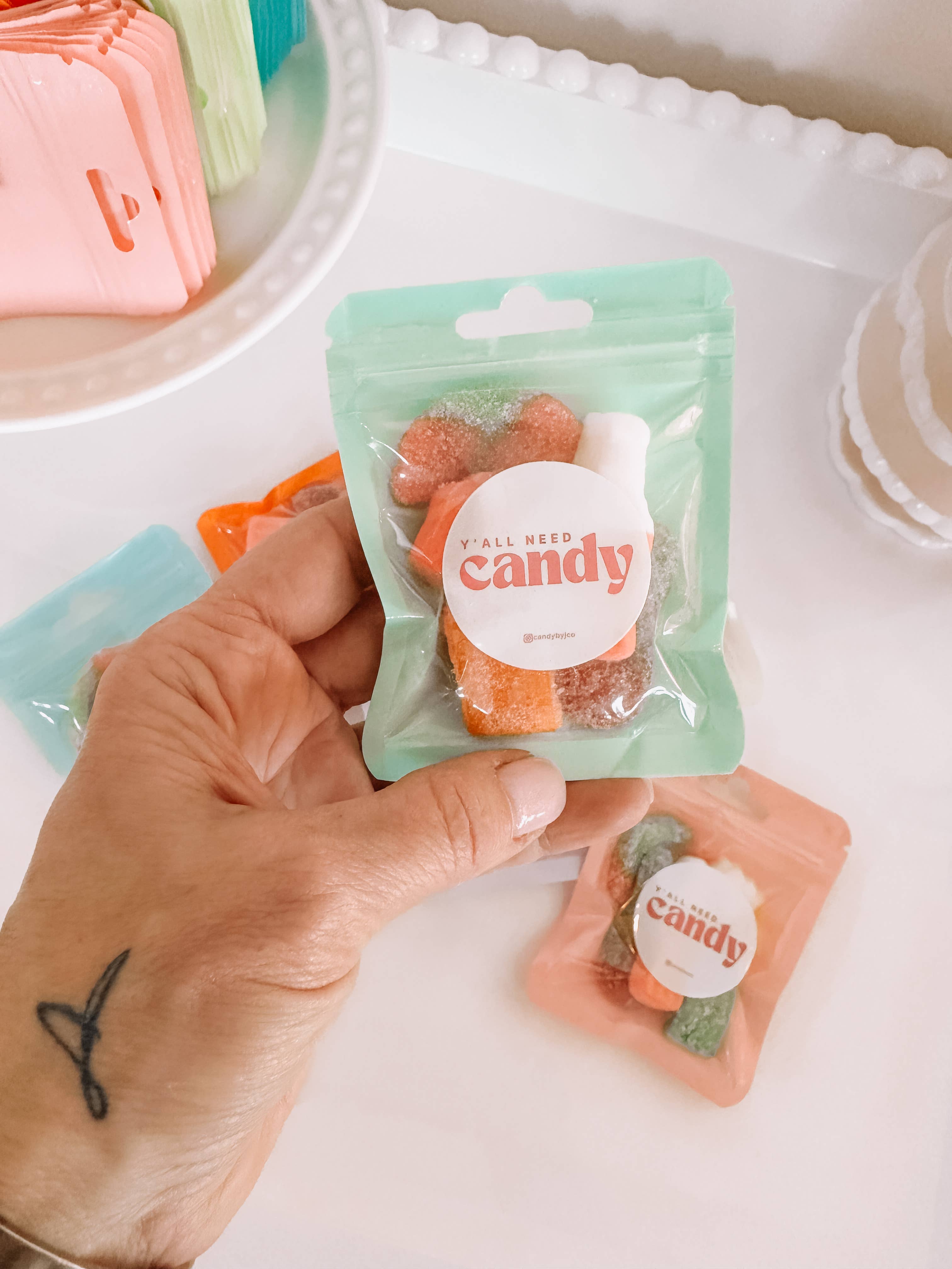 Candy by J.Co - Venta al por mayor Gominolas - Mini Packs de Pastel de Fiesta {bolsa de caramelos con cremallera}1