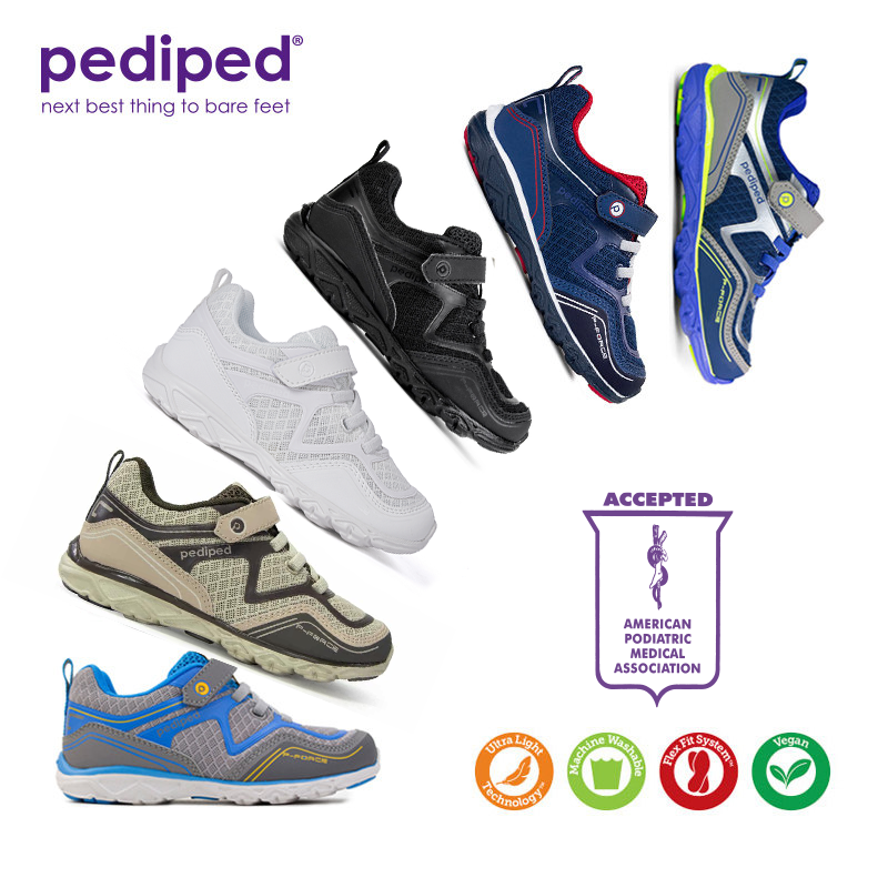 pediped footwear - Wholesale Athletic Sneakers - Kids - Force - Flex® | Grey/Blue4